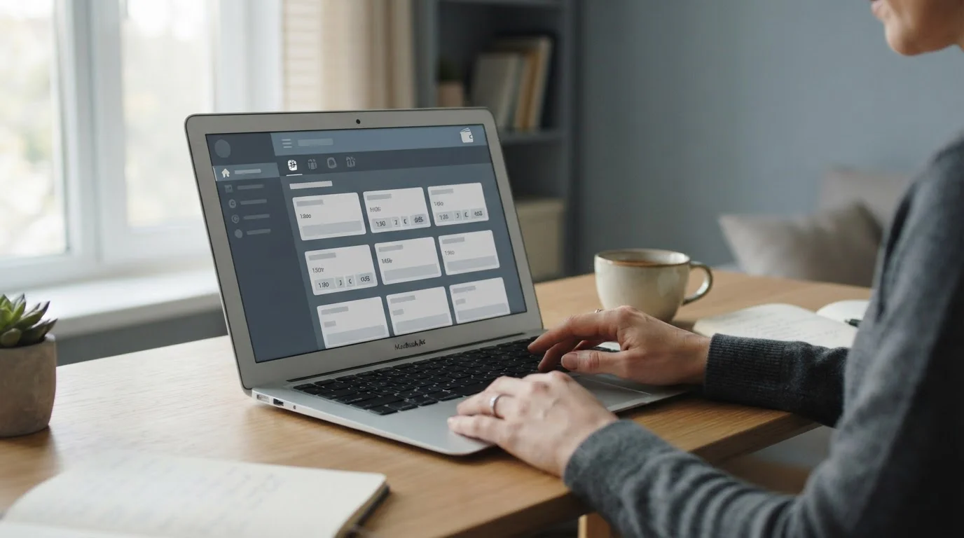 Laptop zeigt Live-Wettinterface mit vereinfachter Zahlungsfunktion