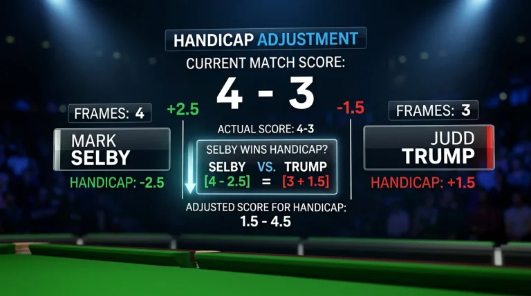 Snooker Handicap Wetten – Anleitung mit Beispielrechnungen