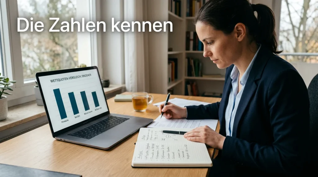 Snooker Quotenschlüssel und Wettquoten Vergleich